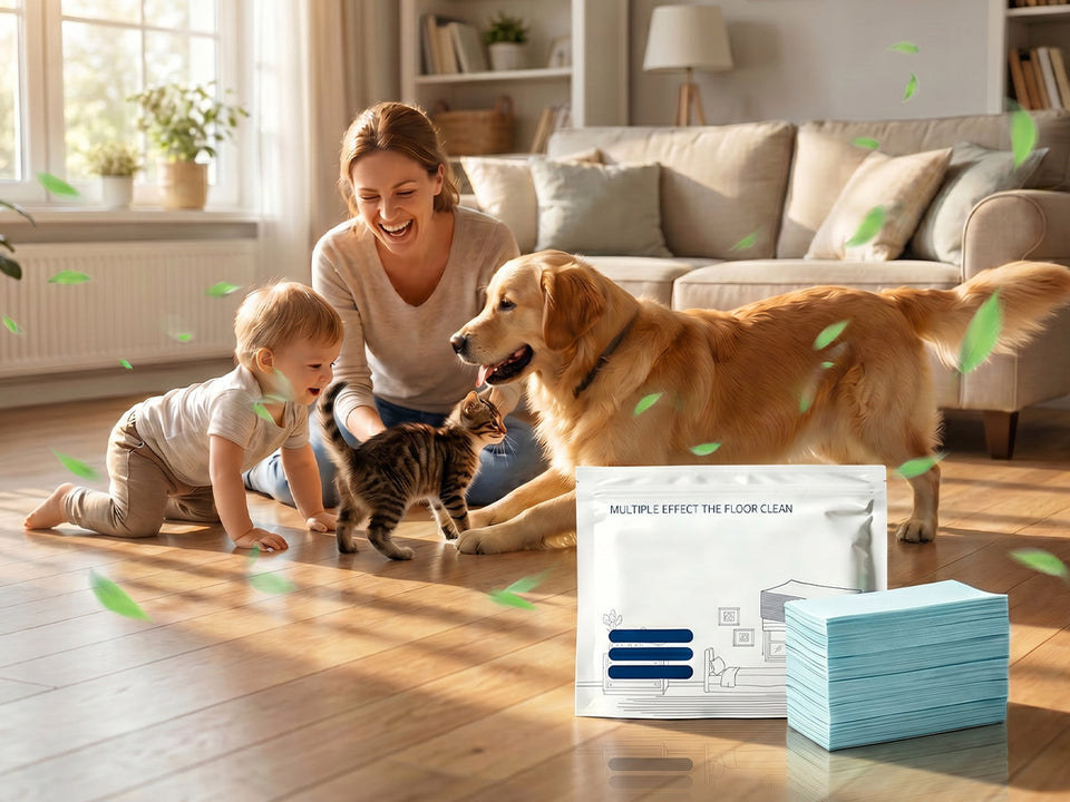 🧹 Feuilles Nettoyantes Multi-Effets – 100 feuilles pour des sols impeccables!