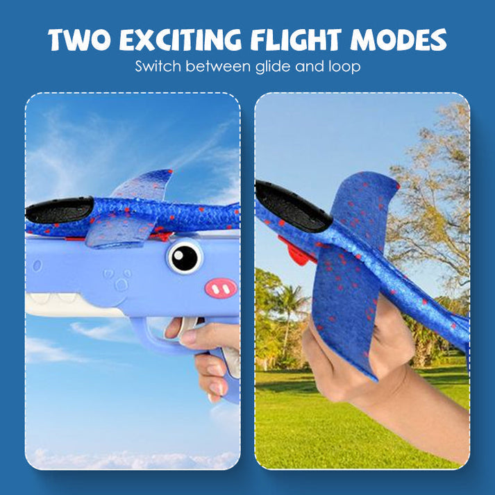 Jouet lance-avions en forme de dinosaure pour enfants